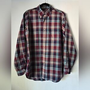 Men's Plaid Button-Down Shirt
